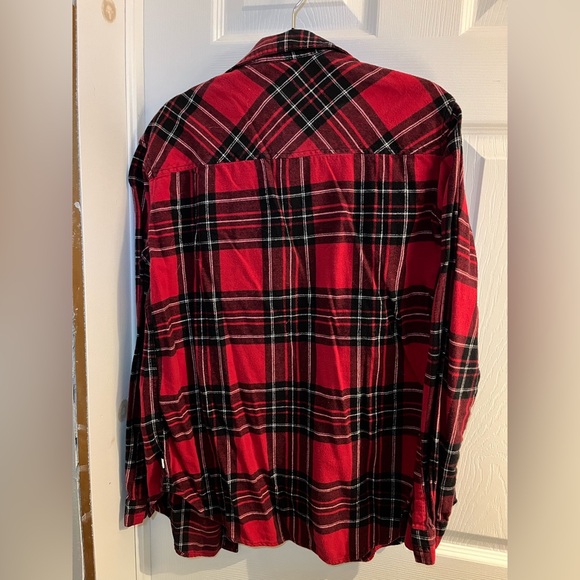 Garage women’s Red and Black Plaid Shirt - Picture 3 of 3